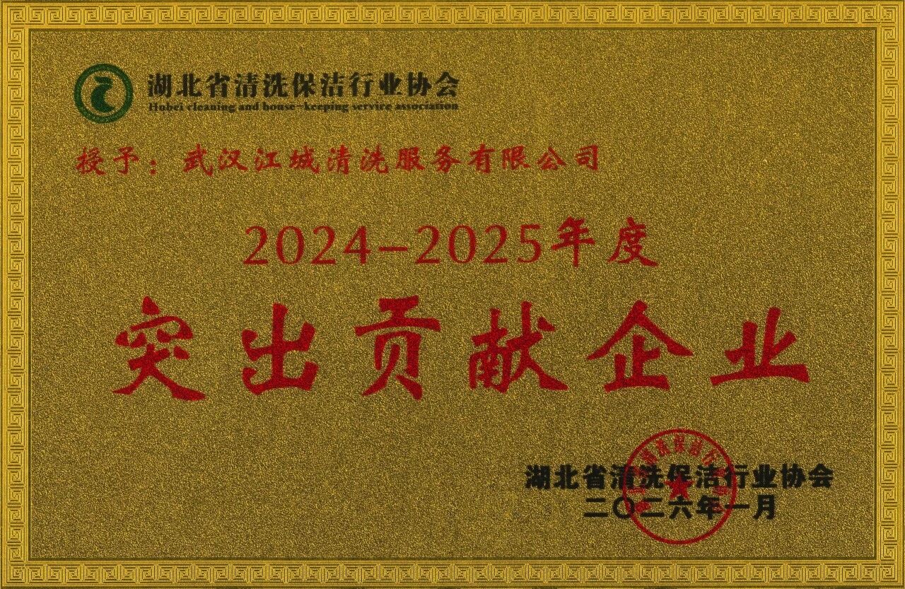 江城清洗—突出贡献企业